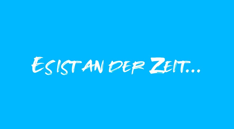ES IST AN DER ZEIT … die Pflege neu zu denken!